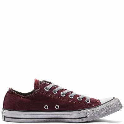 Férfi Converse Chuck Taylor All Star Smoke Low-Top Tornacipő CO1309852 Bordó/Fekete